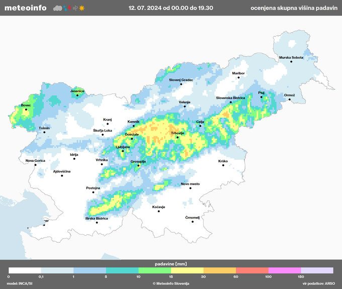 Padavine | Foto: Meteoinfo