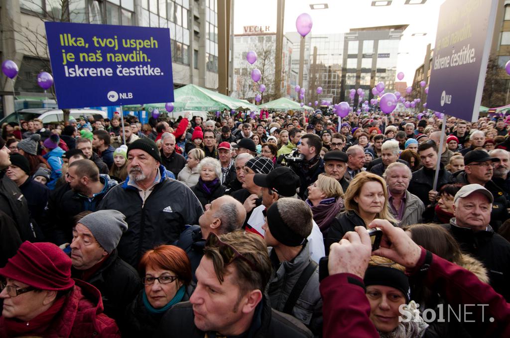 Sprejem za Ilko Štuhec Maribor