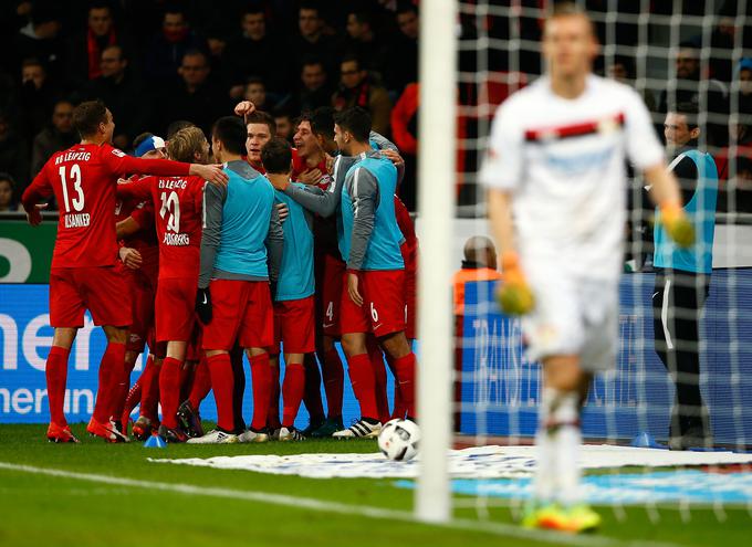 Še v prejšnji sezoni so igrali v drugi nemški ligi, zdaj so najboljši v elitni bundesligi. RB Leipzig. | Foto: Reuters