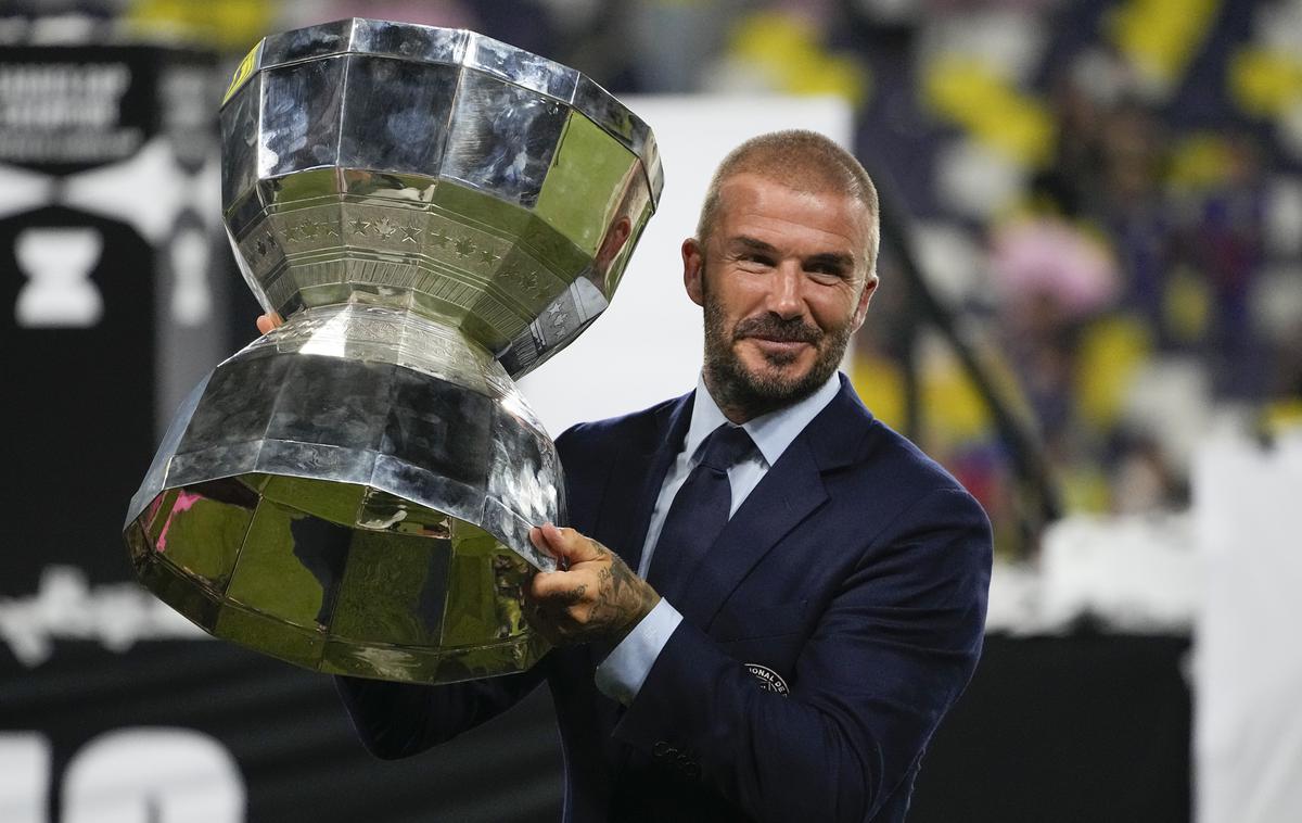 David Beckham | David Beckham je ponosni solastnik kluba Inter iz Miamija, s katerim je avgusta osvojil prvo lovoriko v ligaškem pokalu in sploh prvo tega ameriškega kluba, za katerega igra tudi Argentinec Lionel Messi. | Foto Guliverimage