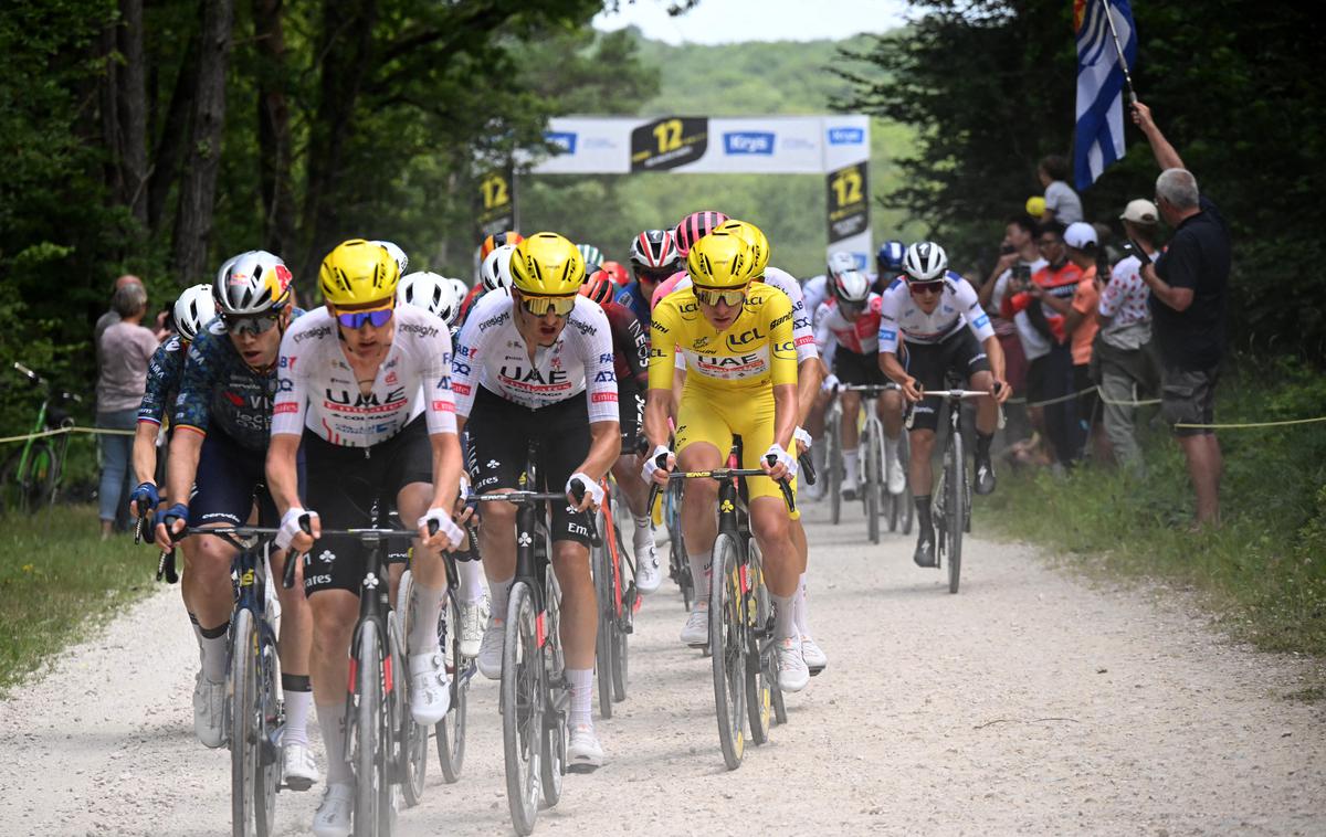 Tadej Pogačar, TDF 2024: 9. etapa | Tadej Pogačar je zanesljivo ubranil rumeno majico vodilnega. | Foto Reuters