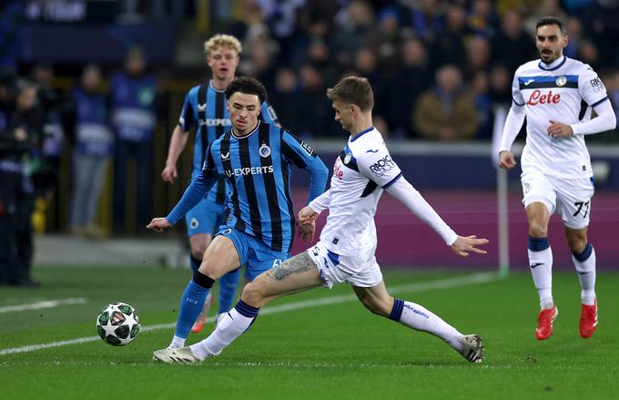 Brugge je prvo tekmo dobil z 2:1, Chemsdine Talbi je na povratni Atalanti dva gola zabil že v prvem polčasu. | Foto: Reuters