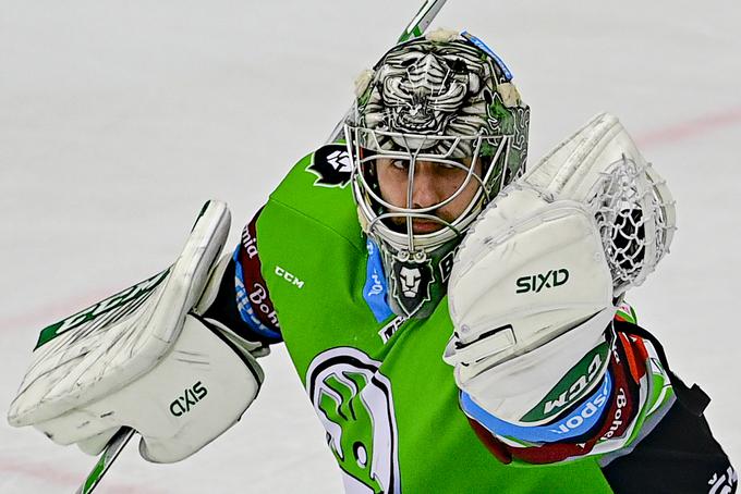 Gašper Krošelj je pred novim letom z Mlado Boleslav gostil Jagra in ekipo ter izgubil z 1:2. Slovenski vratar in soigralci so pri dnu lestvice. | Foto: Guliverimage/Vladimir Fedorenko