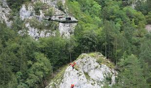 Po štirih helikopterskih reševanjih v nedeljo poziv k previdnosti