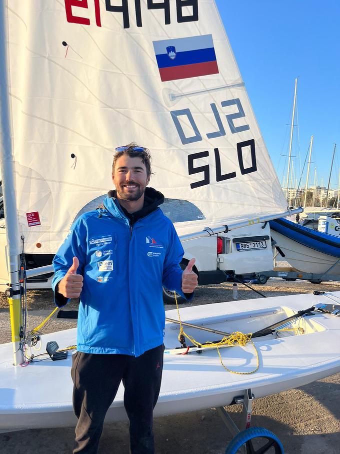 Na olimpijskih igrah v Franciji bo nastopil tudi Žan Luka Zelko. | Foto: Jadralna zveza Slovenije