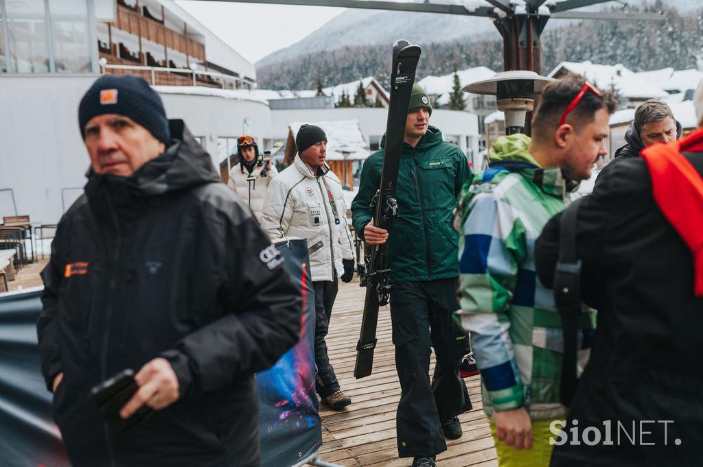 Znani Slovenci pripravili teren najboljšim smučarjem sveta