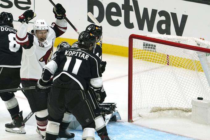 Michael Bunting je s kar tremi zadetki 'pokopal' Los Angeles Kings. | Foto: Guliverimage/Vladimir Fedorenko