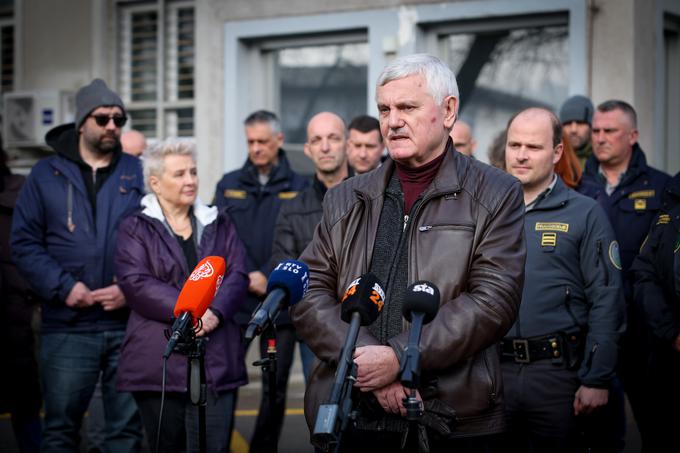 Protest pravosodnih policistov na Povšetovi | Foto: Ana Kovač