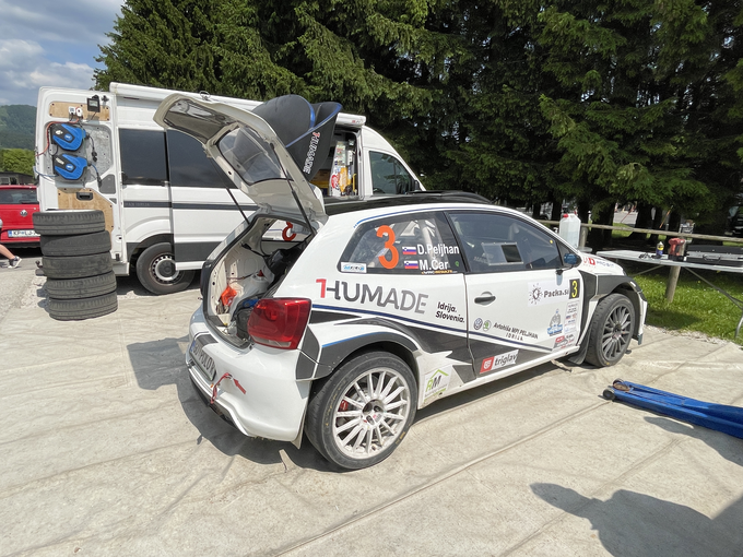 Darko Peljhan in Matej Čar (VW polo proto) sta letos tretja najhitrejša posadka slovenskega državnega prvenstva. | Foto: Gregor Pavšič