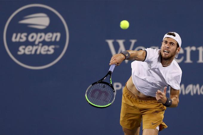 Karen Khachanov je problematičnega nasprotnika kljub izpadom pohvalil. | Foto: Getty Images