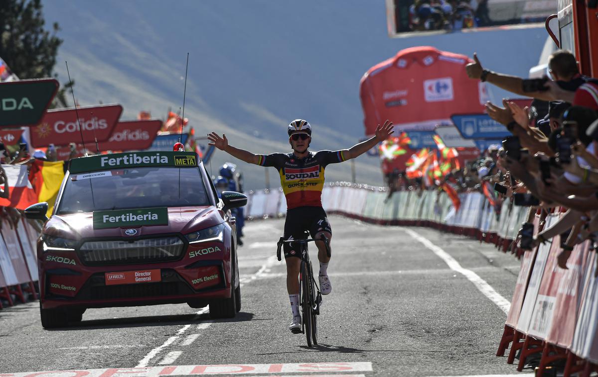 Remco Evenepoel, Vuelta 23 | Remco Evenepoel se je po včerajšnji krizi spet pokazal v najlepši luči. | Foto Guliverimage