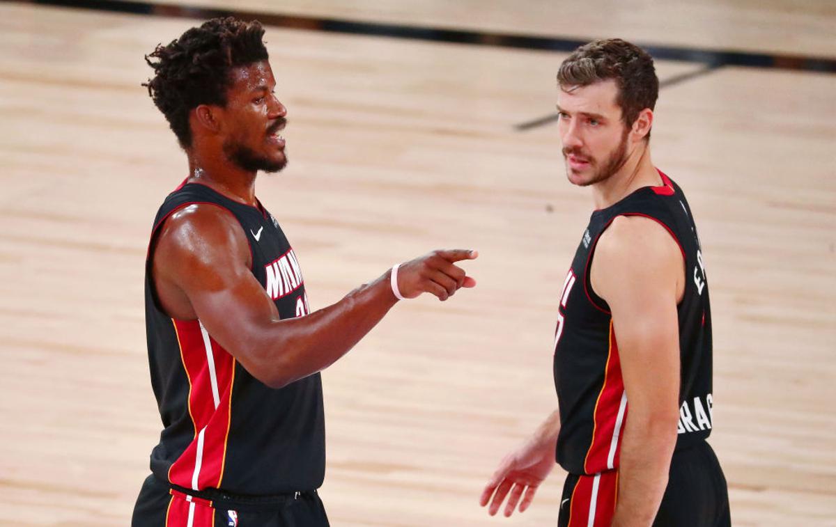 Jimmy Butler Goran Dragić | Med Jimmyjem Butlerjem in Goranom Dragićem se je pred leti v Miamiju stkalo veliko prijateljstvo. | Foto Getty Images