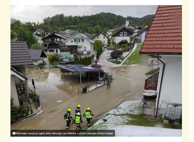 Fotografija, ki jo je objavil Domžalec.si prikazuje vas Rafolče v občini Lukovica. | Foto: Domžalec.si