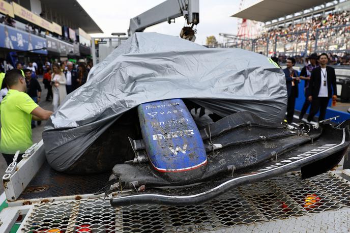 Suzuka Alex Albon Williams | Alex Albon je na drugi veliki nagradi zapored Williamsa tako razbil, da je poškodoval še drugo šasijo. | Foto Guliverimage