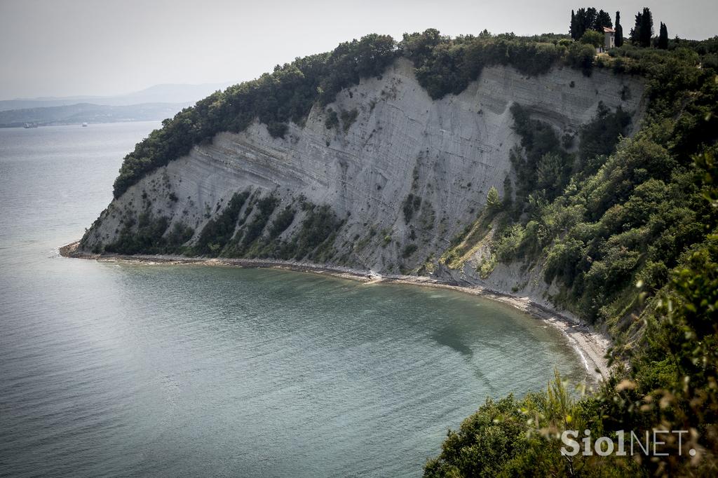 Strunjan morje obala soline