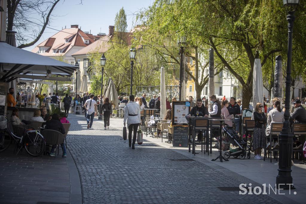 Odprtje gostinskih teras v Ljubljani