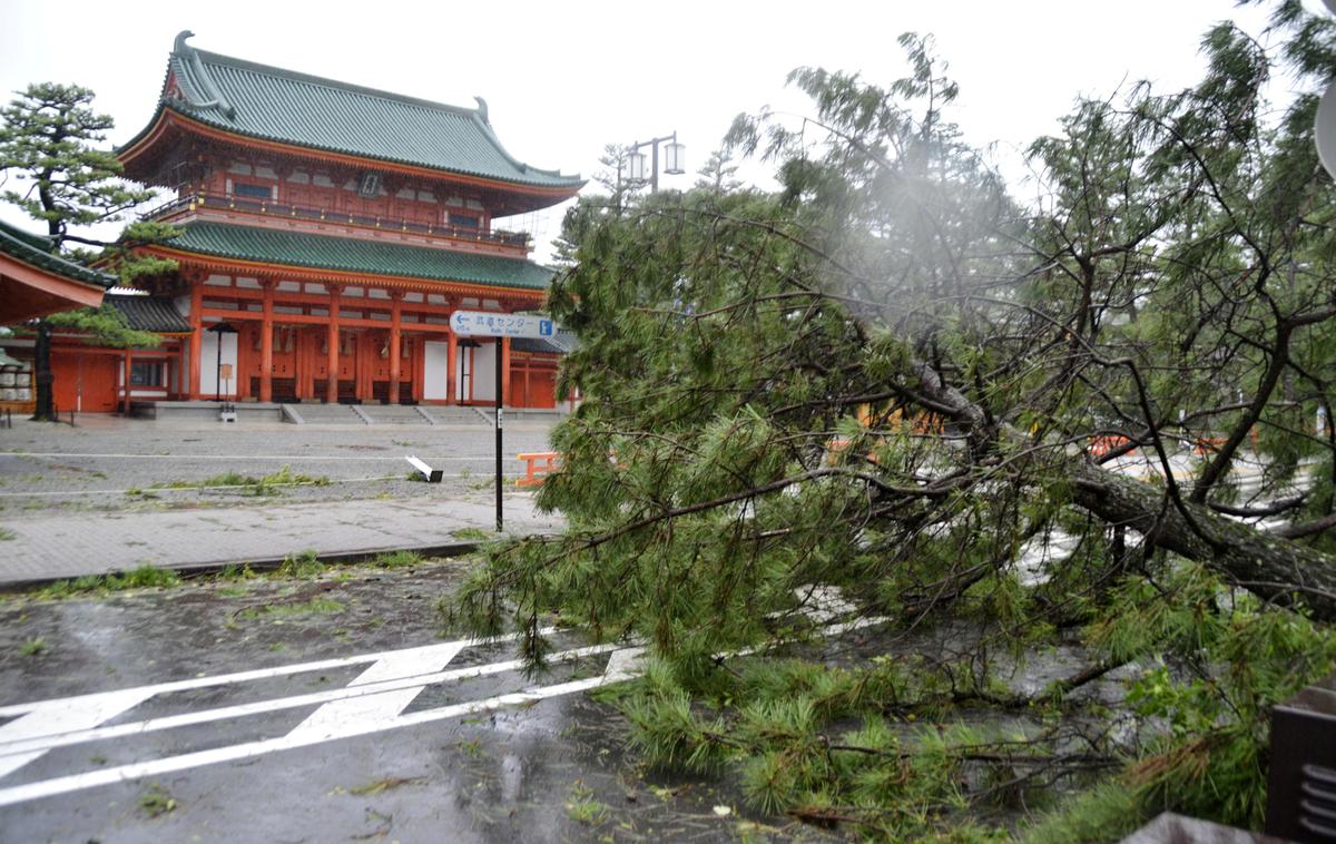 tajfun Jebi, Japonska | Foto Reuters