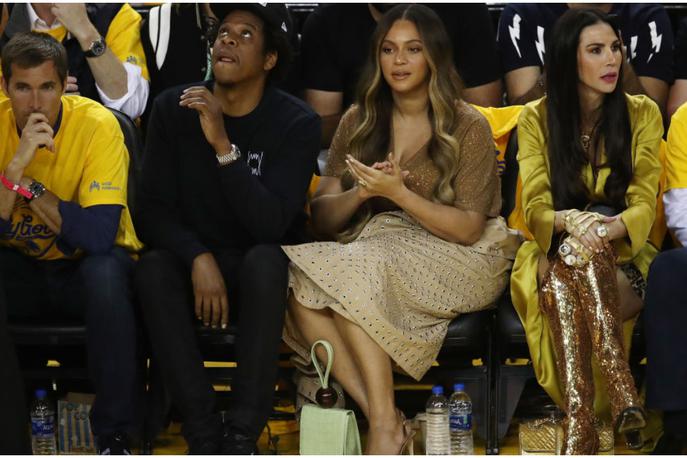 Beyonce | Beyonce in Nicole na tekmi Golden State Warriors proti Toronto Raptors. | Foto Getty Images