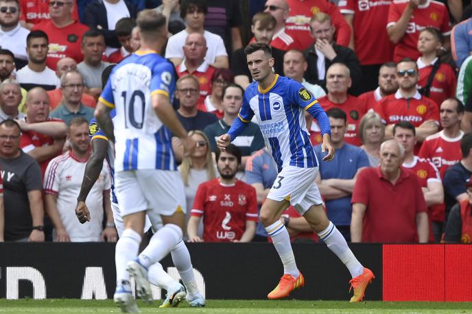 Brighton Pascal Gross | Nemec Pascal Gross je v prvem polčasu dvakrat premagal vratarja Manchester Uniteda Davida de Geo. V karieri je rdečim vragom zabil že šest zadetkov. | Foto Reuters