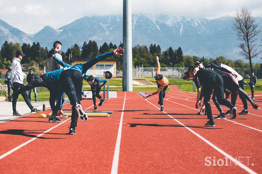 Skakalci trening Kranj priprave