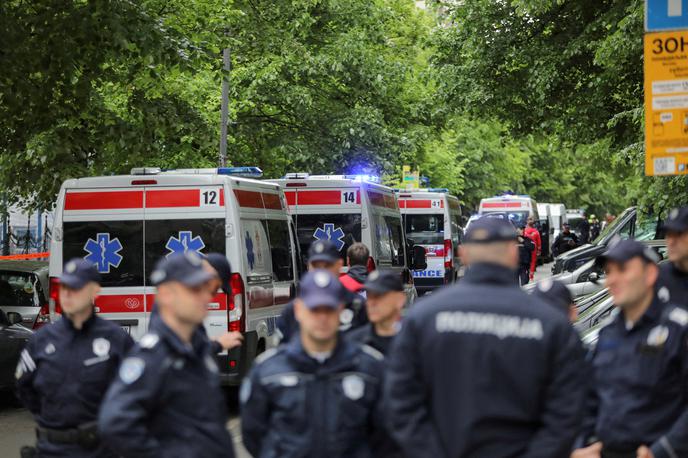 Srbija | Sojenje mladeniču, ki je bil v času napada star 20 let, poteka na sodišču v Beogradu in se bo predvidoma končalo danes. | Foto Reuters