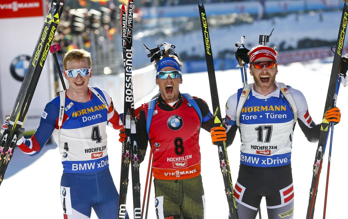 Johannes Tingnes Boe Simon Schempp Simon Eder Hochfilzen SP | Foto Reuters