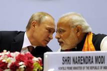 Vladimir Putin in Narendra Modi