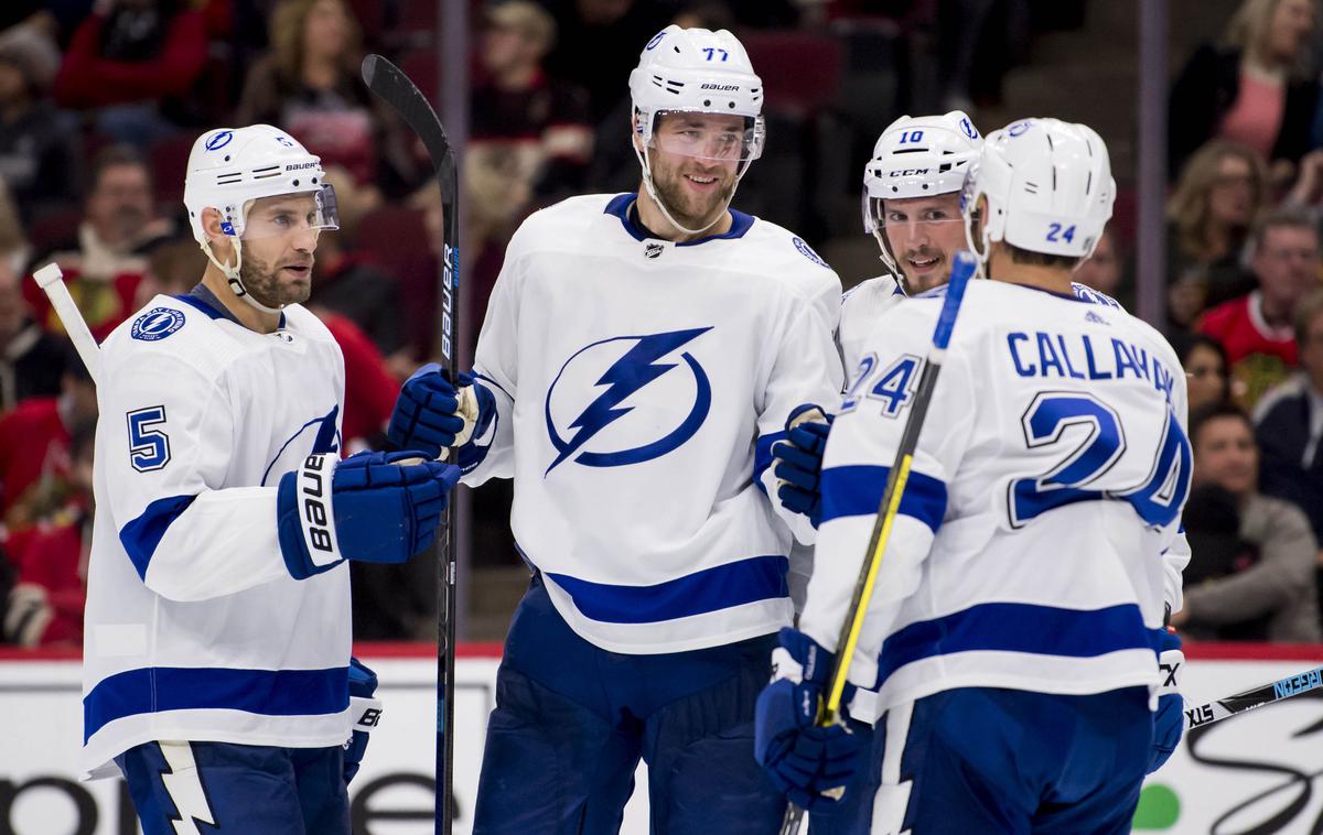 Tampa bay | Hokejisti Tampe so ob enem porazu vknjižili že peto zmago v tej sezoni.  | Foto Reuters