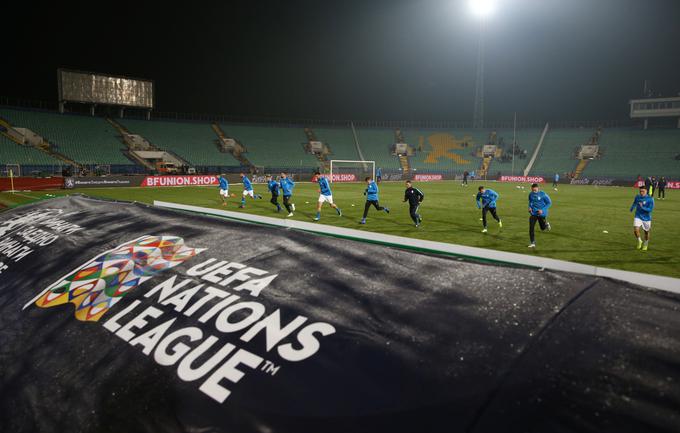 Slovenija je v zadnjem nastopu v ligi narodov (2018) remizirala v Sofiji z Bolgarijo (1:1). | Foto: Reuters