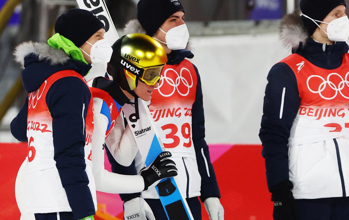 Peter Prevc | Peter Prevc je za vsega pol točke izgubil medaljo. | Foto Reuters