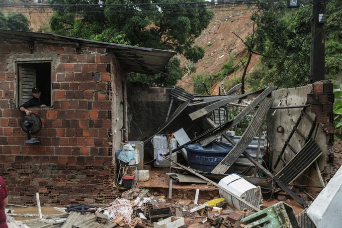 neurje, poplave, zemeljski plaz, Brazilija | Foto Reuters