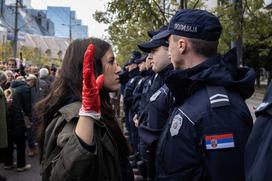 Protest v Beogradu po nesreči v Novem Sadu, Srbija