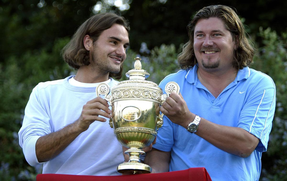 Roger Federer Peter Lundgren | Roger Federer in Peter Lundgren leta 2003. | Foto Guliverimage