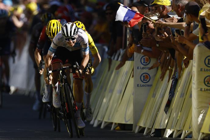 tadej Pogačar, TDF22 | Tadej Pogačar se je prebil na drugo mesto v skupnem seštevku. | Foto Reuters