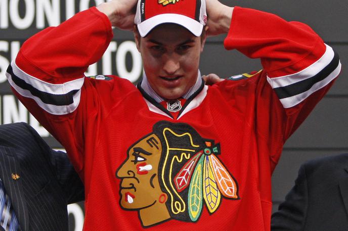 Kyle Beach | Kyle Beach in Chicago Blackhawks sta dosegla poravnavo. | Foto Reuters