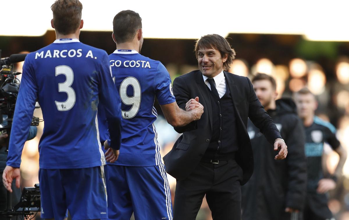 Diego Costa Antonio Conte | Foto Reuters