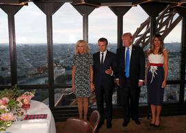 donald trump, melania trump, emmanuel macron, brigitte trogneux