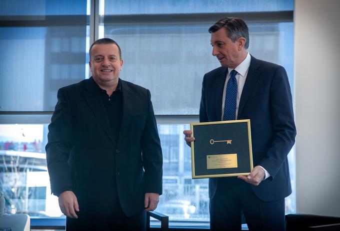 Joc Pečečnik, Borut Pahor | Foto: Kostantin Janev