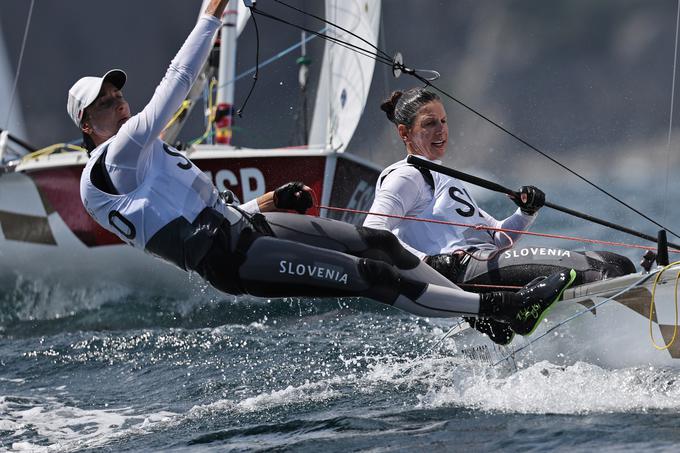 Tekmovanje se bo z dvema regatama nadaljevalo v ponedeljek, v sredo pa je na programu še regata za medalje najboljše deseterice. | Foto: Reuters