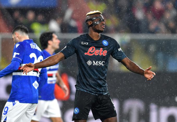 Prvi strelec serie A Victor Osimhen je v Genovi dosegel 10. zadetek v tej sezoni. | Foto: Reuters