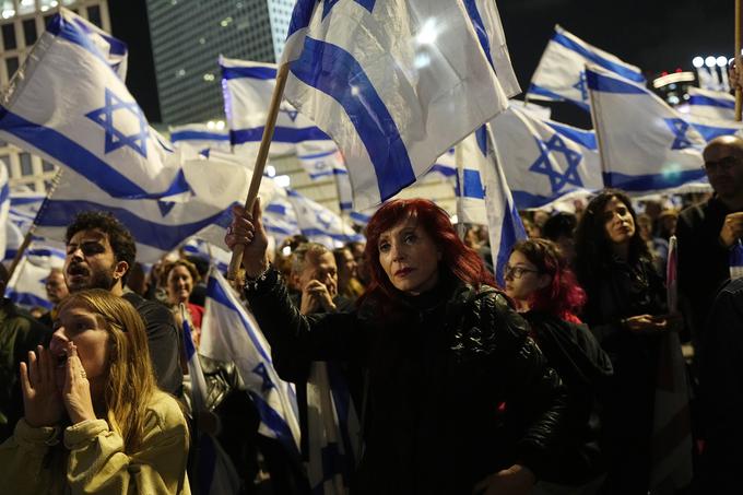 Večino protestnikov proti pravosodni reformi sestavljajo prebivalci Izraela, ki imajo aškenaške korenine. | Foto: Guliverimage/Vladimir Fedorenko