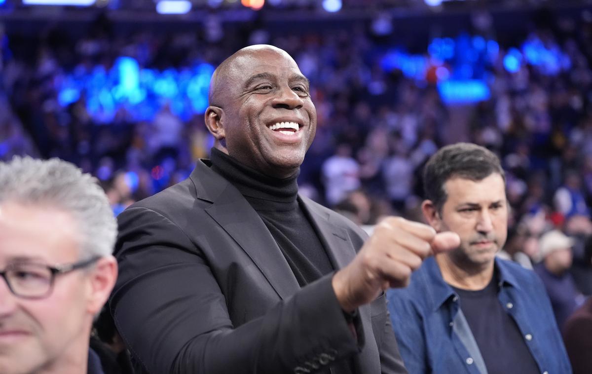 Magic Johnson | Magic Johnson, košarkarska legenda, je navdušen nad prihodom Luke Dončića. | Foto Guliverimage