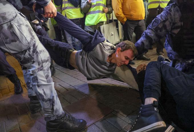 Protesti v Rusiji proti mobilizaciji | Foto: Reuters