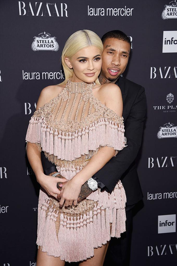 Kylie Jenner in Tyga sta se razšla aprila lani, kmalu za tem pa so svet preplavile govorice, da je zvezdnica noseča. | Foto: Getty Images