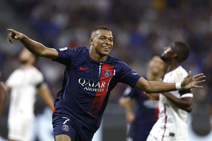 Kylian Mbappe | Kylian Mbappe je zatresel mrežo Lyona zgolj po nekaj minutah. | Foto Reuters