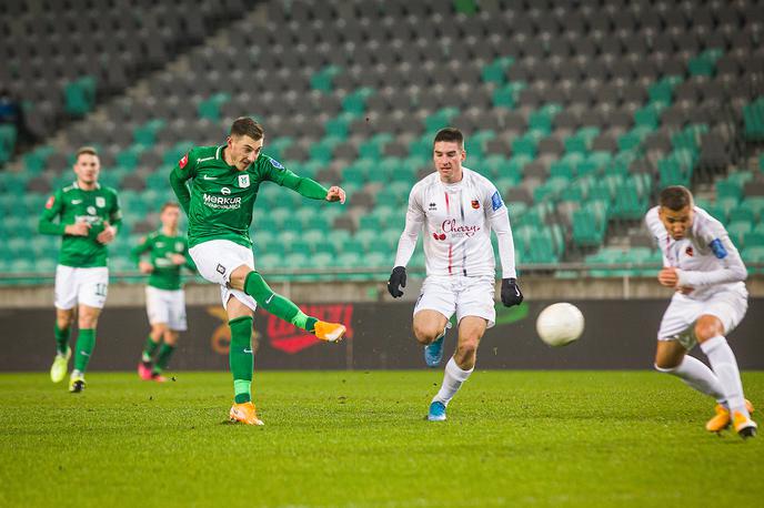 Mario Kvesić Olimpija | Mario Kević je en gol za Olimpijo že dal, decembra 2020 proti Taboru. | Foto Urban Meglič/Sportida