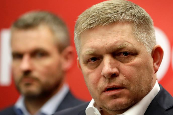 Robert Fico in Peter Pellegrini | Novi slovaški premier Robert Fico je izrazil tudi nasprotovanje sankcijam proti Rusiji. | Foto Reuters