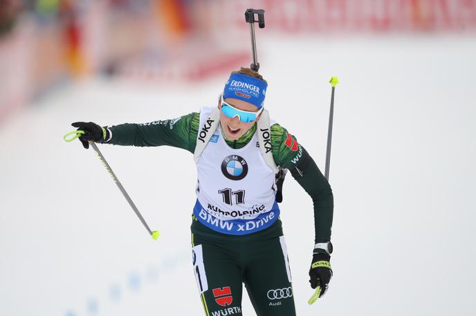 Franziska Preuss | Franziska Preuss se je veselila prve zmage v svetovnem pokalu. | Foto Guliver/Getty Images