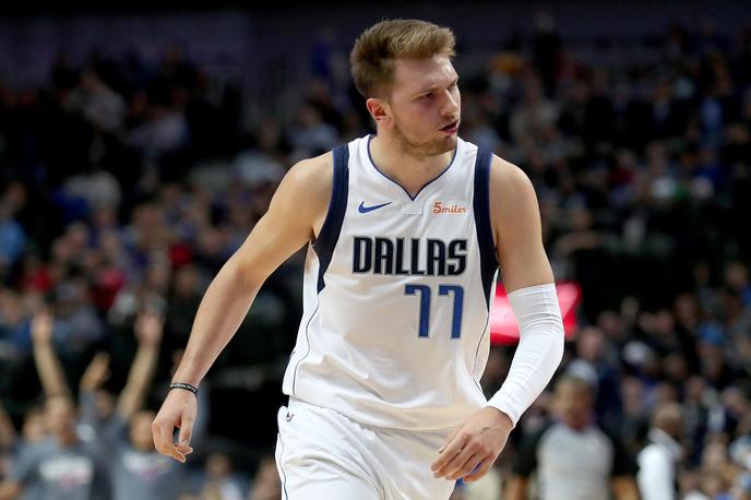 Luka Dončić | Luka je bil vprašljiv za obračun s Houstonom, a je stisnil zobe in ni pustil, da bi ga bolezen zdelala. | Foto Getty Images