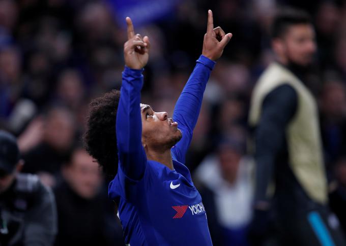 Po sedmih sezonah Chelsea zapušča zvesti oproda. Willian je zahteval novo pogodbo, ki pa mu je Roman Abramovič in njegovi sodelavci v upravi nočejo dati. 31-letni Brazilec je nemudoma pristal na radarju Arsenala, govori pa se tudi v odhodu v Azijo. | Foto: Reuters